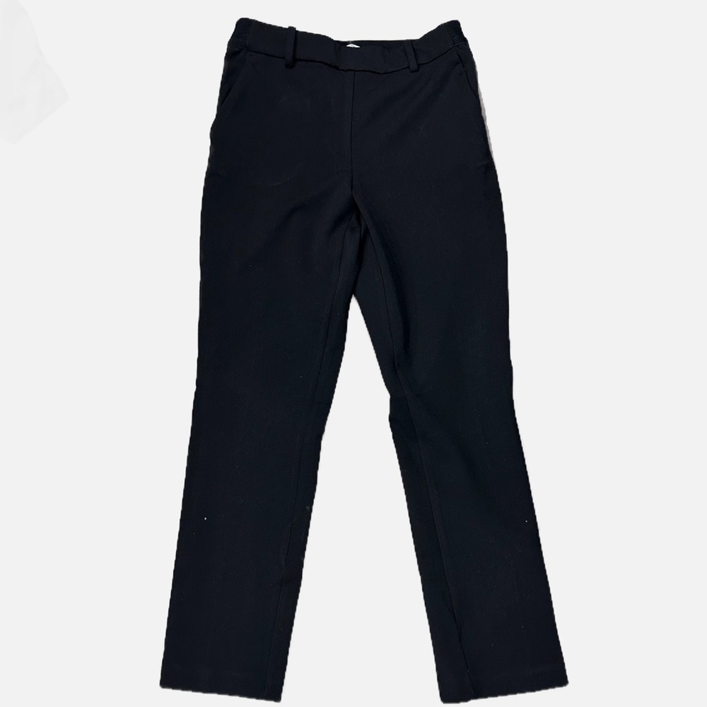*New* H&M Women’s Slacks Black with Brown Stripe and Elastic Band Size 4